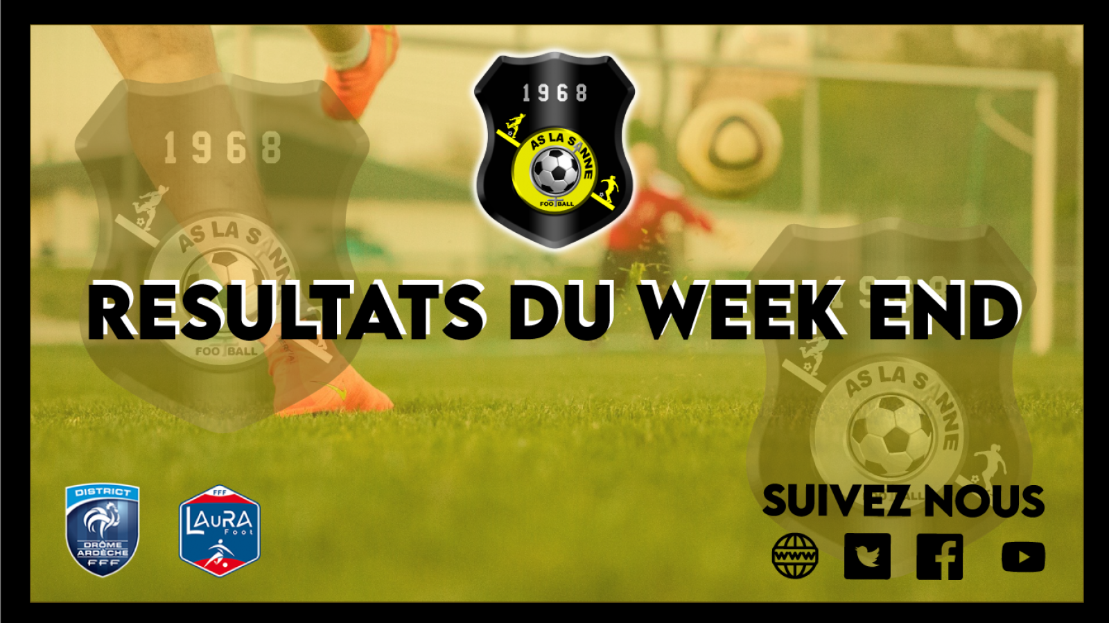 🏟️⚽ Résultats du week-end 10 OCT ⚽🏟️ .