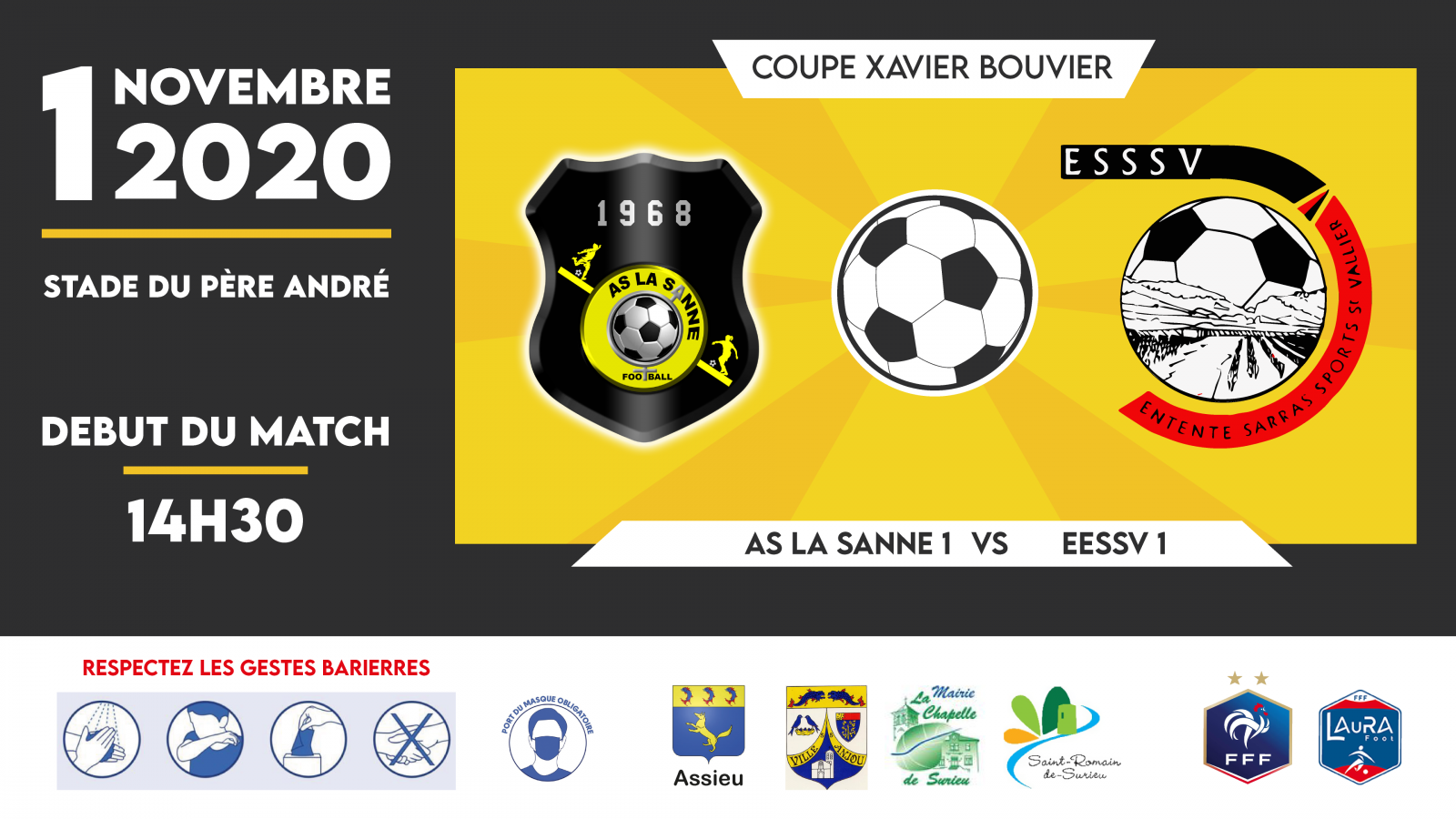 Coupe Xavier Bouvier - Seniors 1 vs ESSSV 1 -