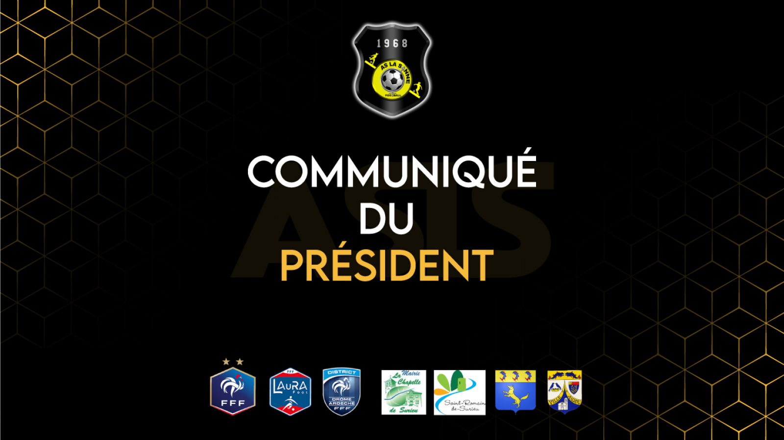 Communiqué du président