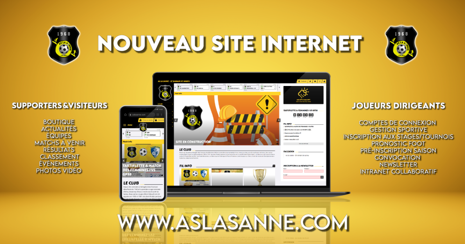 Nouveau site web